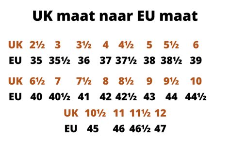 europese schoenmaat.